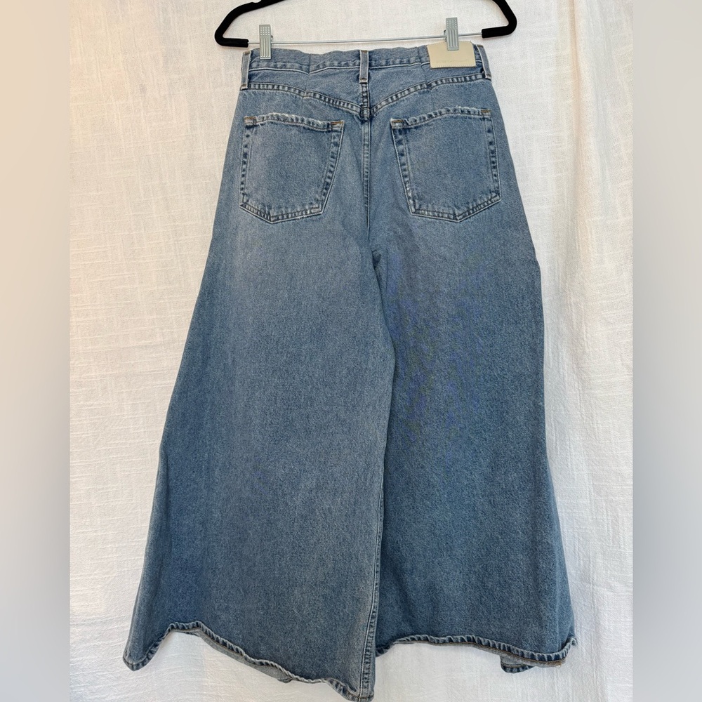 Citizens Of Humanity Wide-Leg Flare Jeans in Medium Blue - Picture 14 of 14